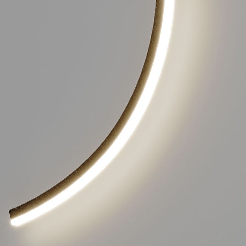 Linear Shape Metal Wall Light Modern Style 2 Lights Wall Light Sconce in Black