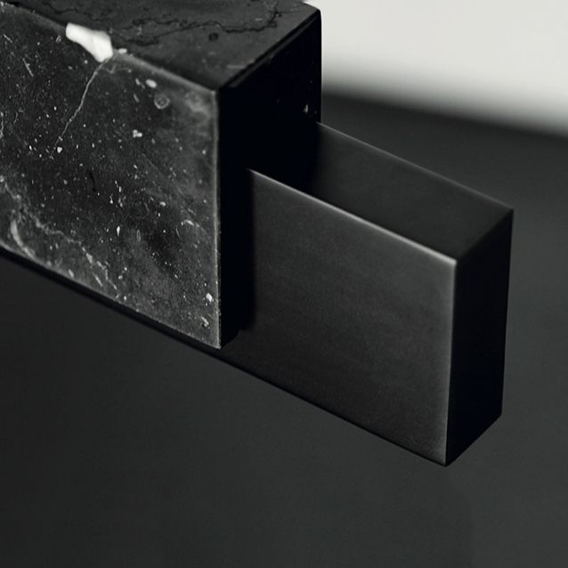 Estilo moderno lineal colgante colgante de mármol 1 lámpara de luz de luz