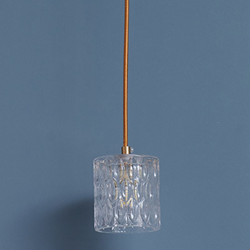 Crystal Hanging Lights Modern Style 1 Head Hanging Mount Fixture for Bedroom