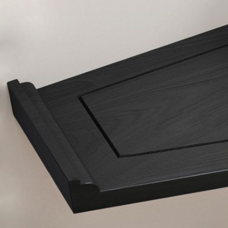 11.8" W Oval Console Table Mid-Century Modern Solid Wood Console