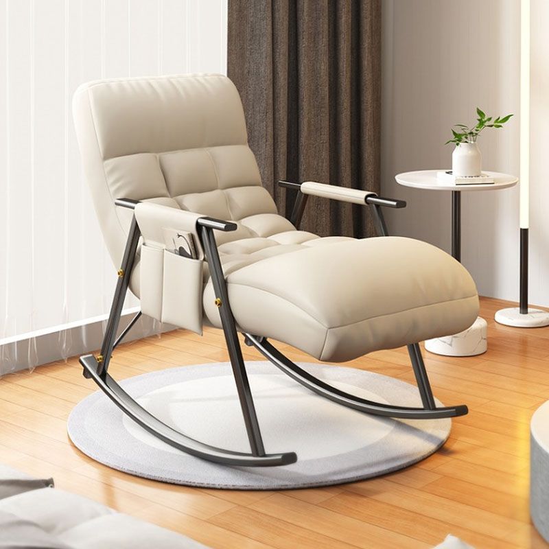 Bedroom and Balcony Single Simple Rocker Chair Waterproof Lazy Sofa Chair