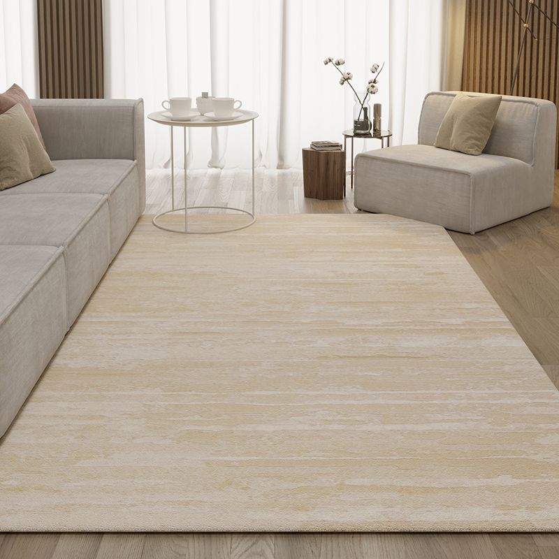 Khaki Modern Area Carpet Geometric Pattern Polyester Area Rug Stain Resistant Rug for Home Decor