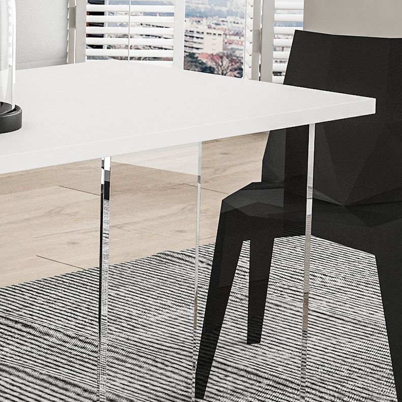 Modern Pink in Wood Counter Table Specialty Dining Table for Kitchen