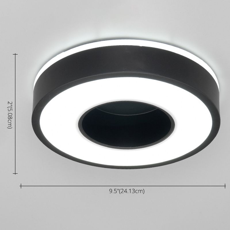 2" Height Hollow Design LED Ceiling Light Modern Style Flush Mount Lighting Fixture for Office Business Room