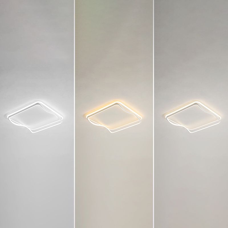 Fixation de la lumière du Square Fixtures de lumière Acrylique Simplicité moderne Simplicité-Fixation du Mont Light pour la chambre