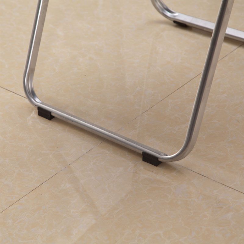 Modern Armless Upholstered Conference Chair Steel Office Chair