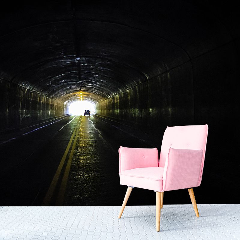 Space Extension Mural Wallpaper Mildew Resistant Wall Covering for Room