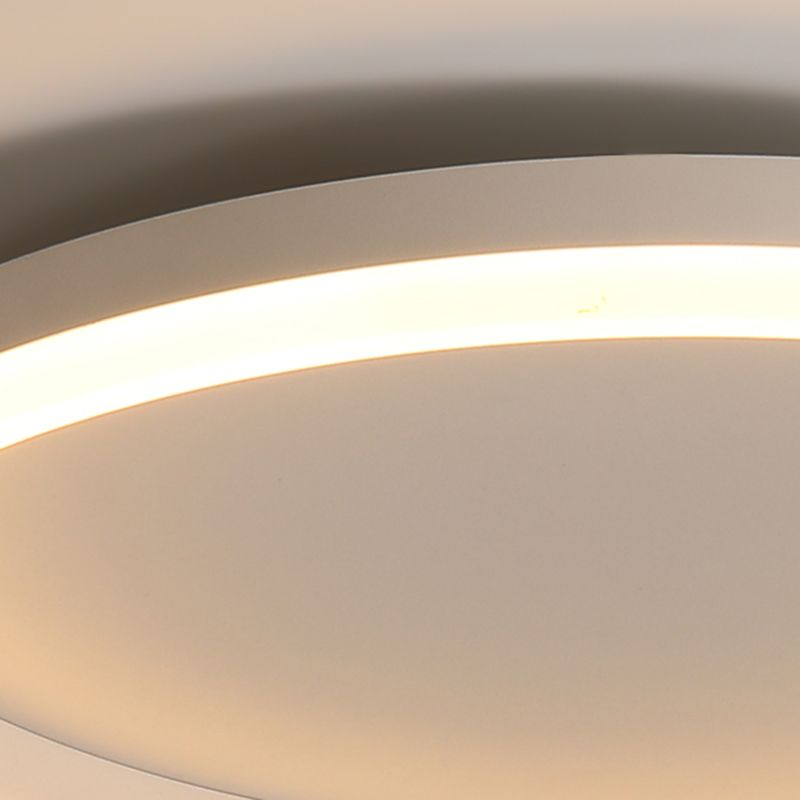 Acrylic Circular LED Ceiling Light in Modern Creative Style Wrought Iron Flush Mount for Bedroom
