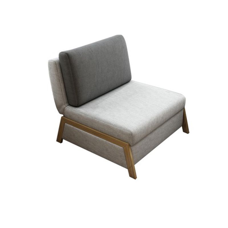 Contemporary Grey/Green Daybed Metal Upholstered Kids Bed with Panel Headboard