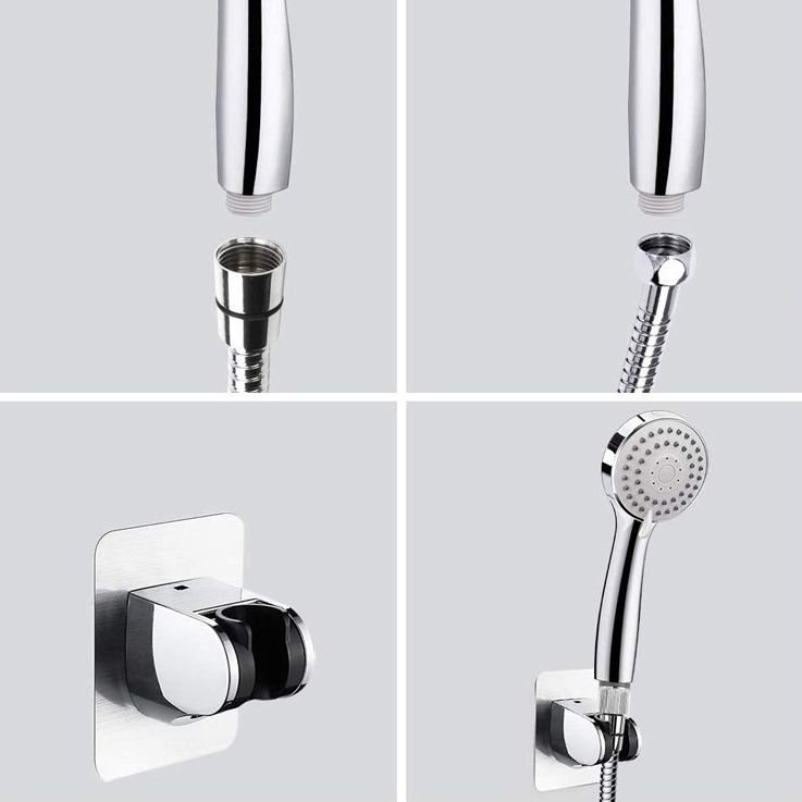 Traditional Shower Head Plain Metal Round Handheld Shower Head