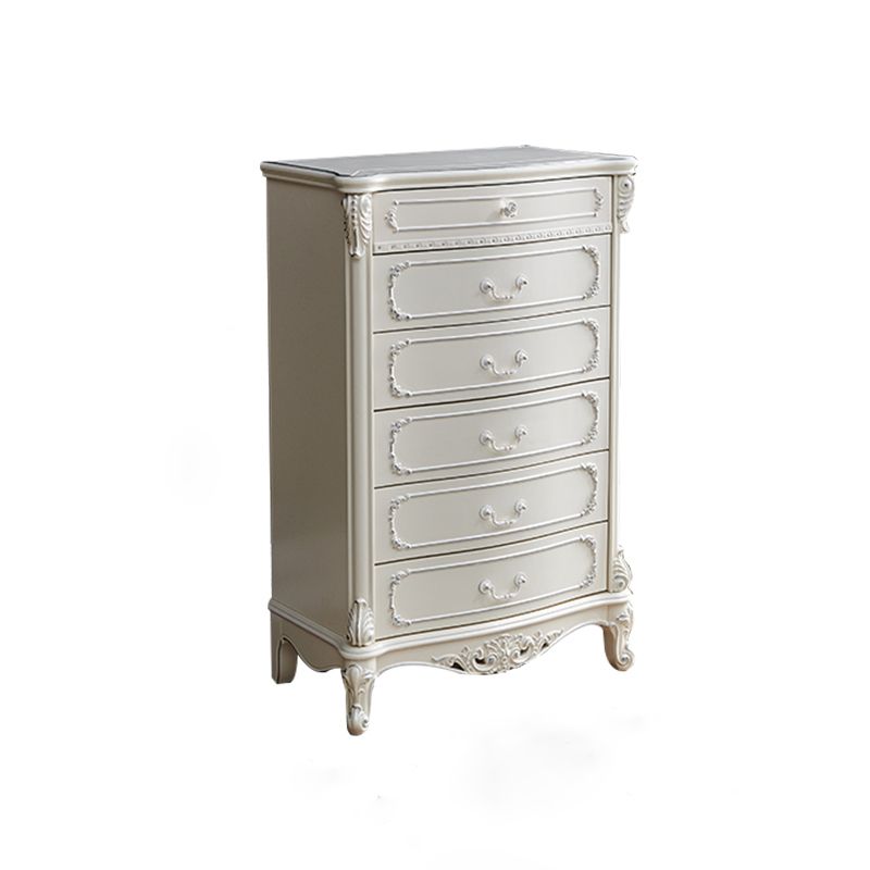 Traditional Storage Chest Dresser Solid Wood Dresser for Home