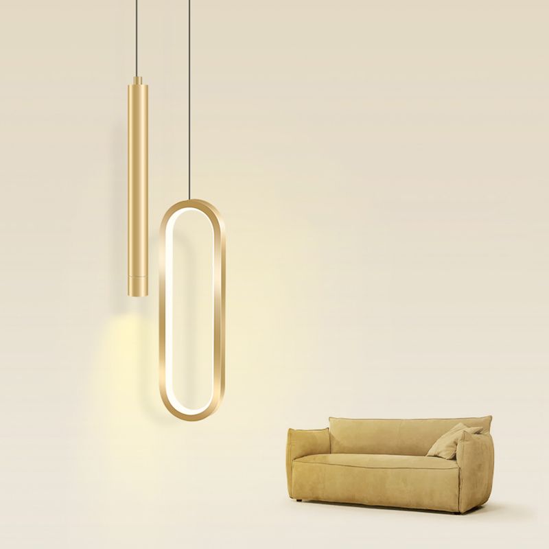 Lumière suspendue au ménage moderne Aménagement de pendentif linéaire pour le salon du salon