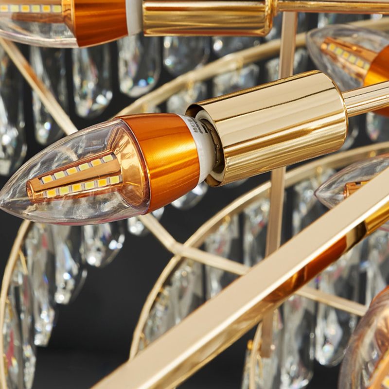 Crystal Dining Island Light Modern Kitchen Comedor de la lámpara colgante de cristal