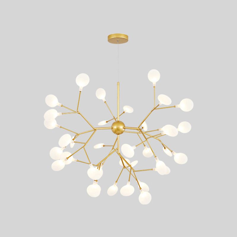 Contemporary Gold Hanging Chandelier Circle Ceiling Hanging Light Fixture