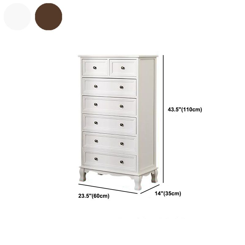 Contemporary Bedroom Storage Chest Dresser Solid Wood Dresser
