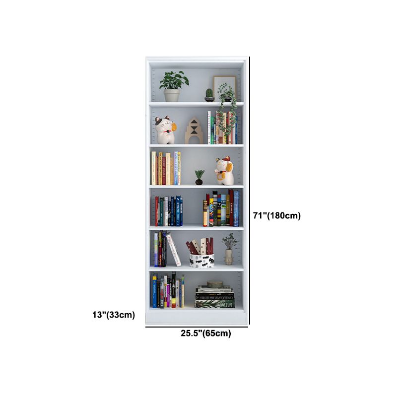 13" Wide Modern Bookshelf Closed Back Bookcase with Rectangular Shelves