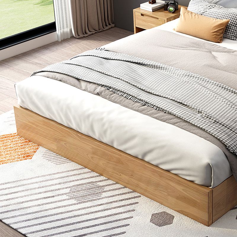 Mid-Century Modern Platform Bed Frame Solid Wood Platform Bed