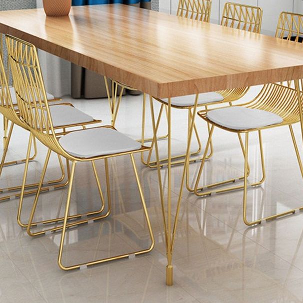 Metal Dining Table Set for Kitchen 1/5/7 Pieces Modern Dinette Set