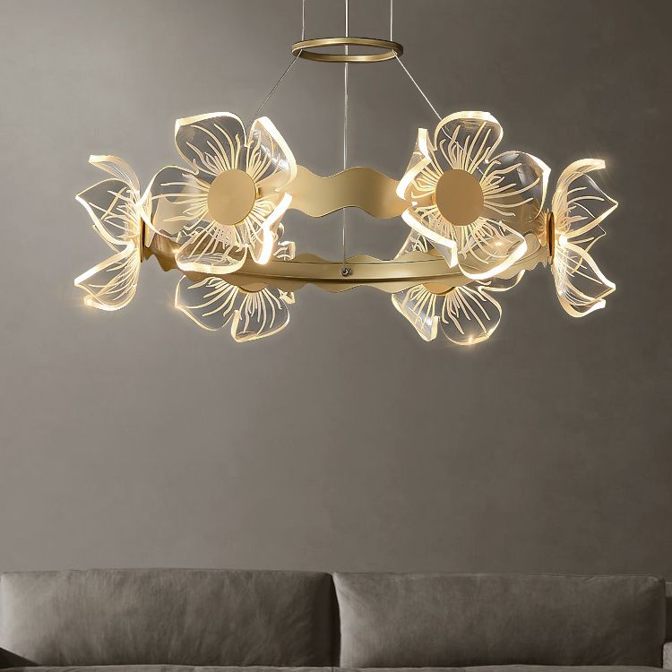 Eigentijds plafond hanglampje lichtglas hangend licht licht voor woonkamer