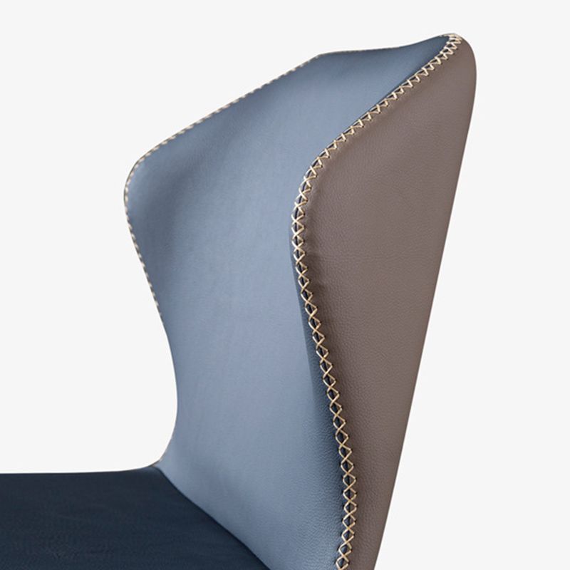 Modern Style Armless Side Chairs Windsor Back Side Chair with Metal Legs