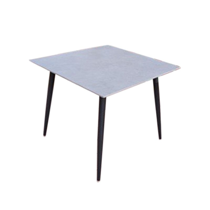 Modern Style 1/3/5/7 Pieces Metal Dining Set Stone Dining Table Set for Outdoor