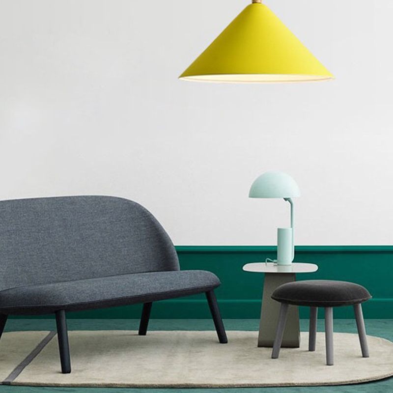 1 illuminazione a sospensione di cono leggero a cono moderno illuminazione sospesa in metallo per sala da pranzo