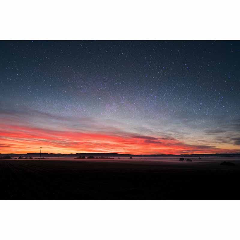 Setting Sun Photography Mildew Resistant Wallpaper Environmental Sleeping Room Wall Mural