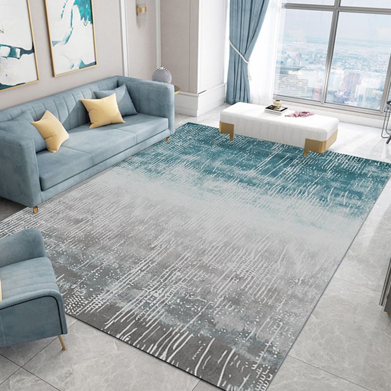 Hedendaagse artistiek gedrukt tapijt polyester gebied Rug vlekbestendig binnenvlein voor woonkamer