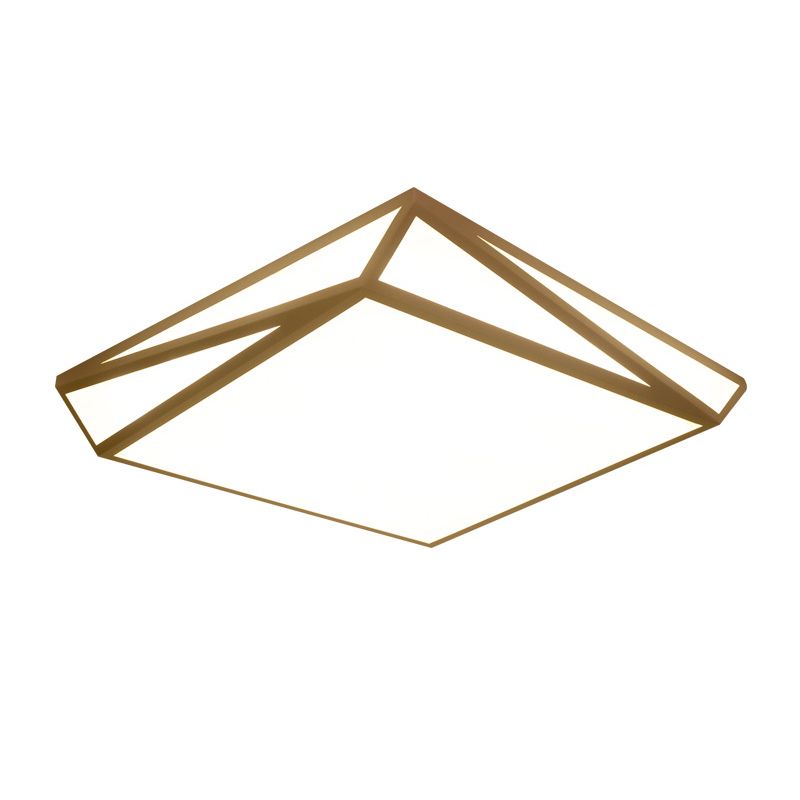 Square 1 - Light Flush Mount in White Iron and Acrylic Ceiling Mount