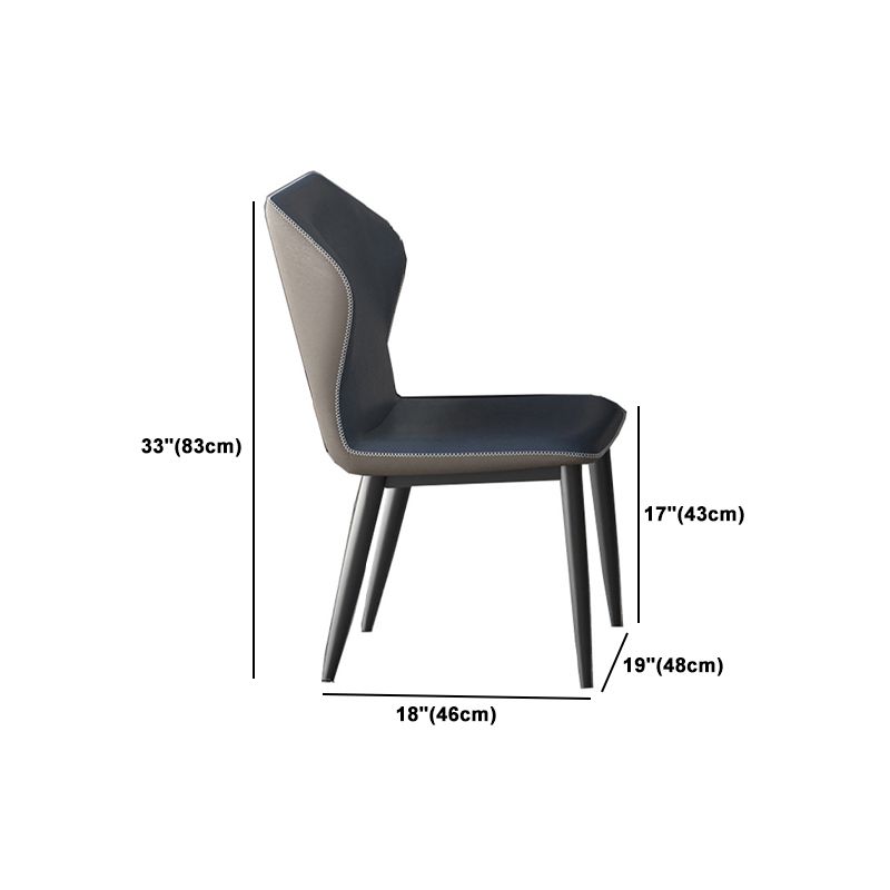 Marble Dining Table Set 1/4/5/7/11 Pcs Rectangle Table with Wingback Chairs