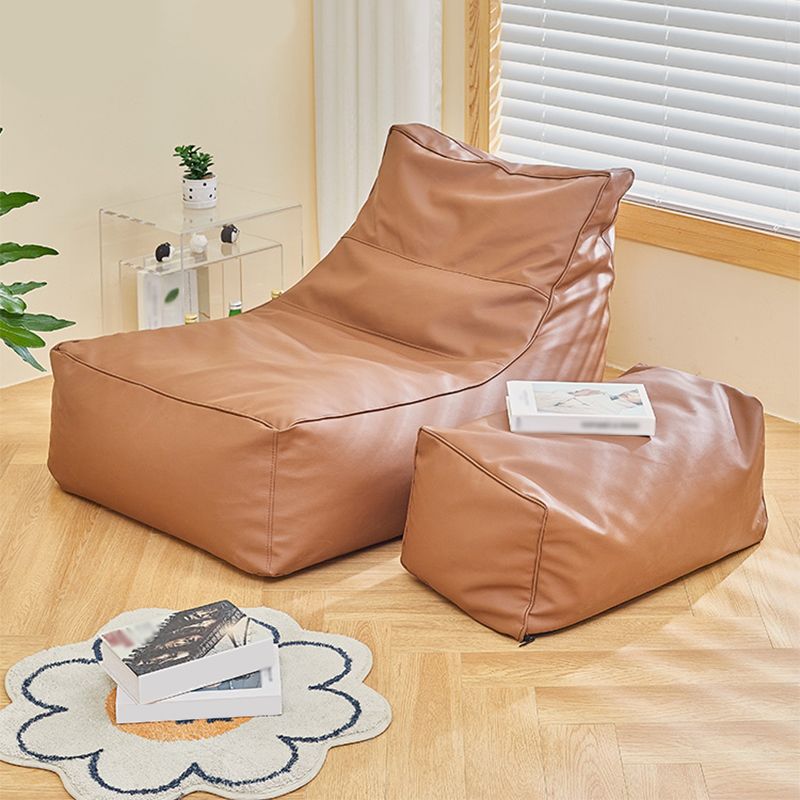 PU Leather Armless Chair 26.37" L x 39.37" W x 28.34" H Accent Chair for Living Room