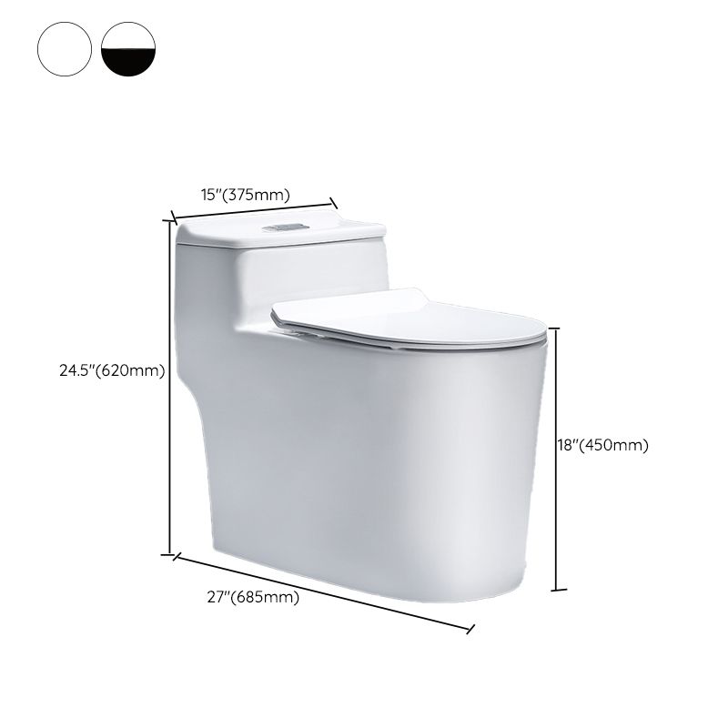 Traditional Floor Mounted Flush Toilet Ceramic Siphon Jet Urine Toilet for Bathroom