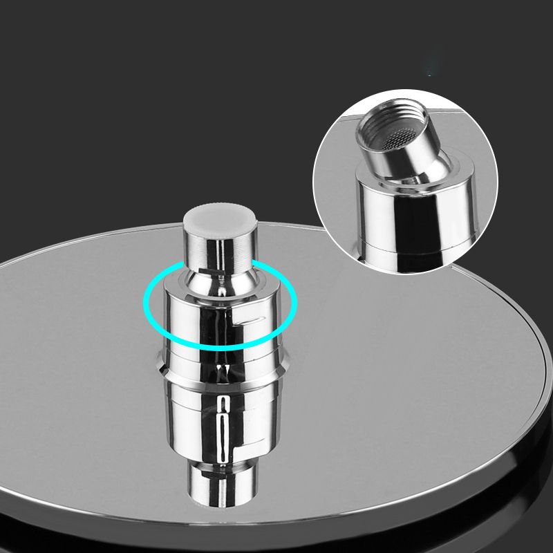 Bathroom Shower Head Round Rain Fall Ceiling Mounted Fixed Shower Head