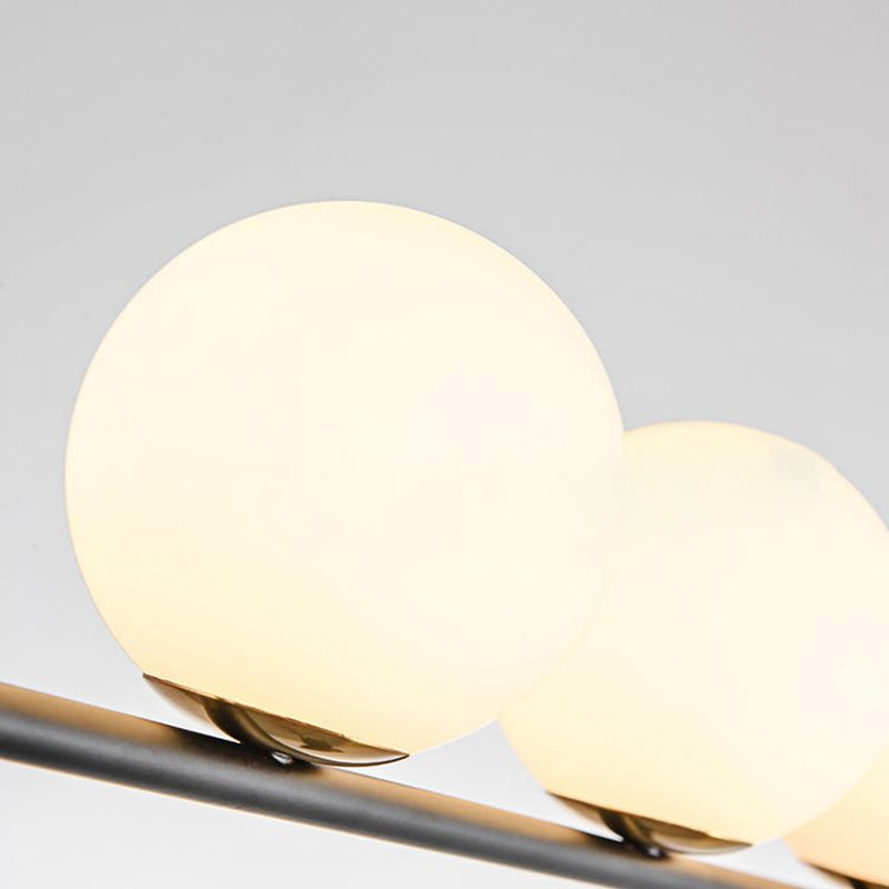 Modern Simple Dining Chandelier Light Dining Room Glass Shade Pendant Light Fixture