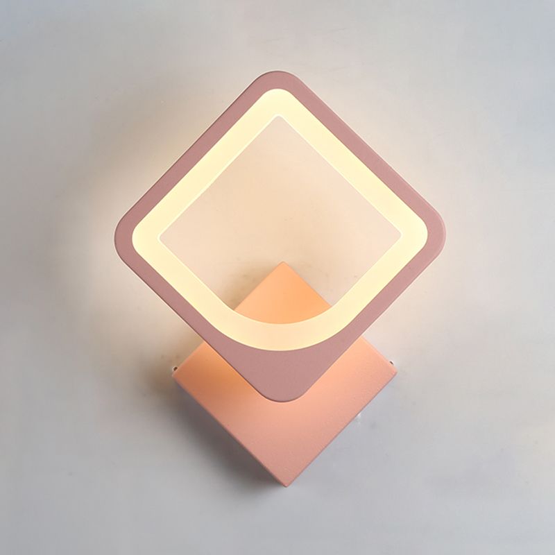 Moderner LED -Wandleuchten geometrische Form farbenfrohe Wandleuchte für Schlafzimmer