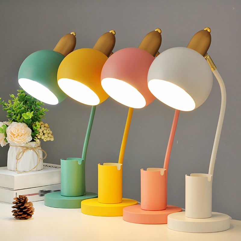 Macaron Simplicity Globe tafellamp Metallic nachtkastje lamp voor slaapkamer