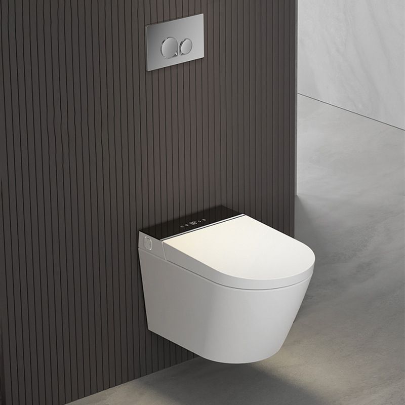 Modern Wall Hung Toilet Bowl Polished Finish Toilet with Heated Seat