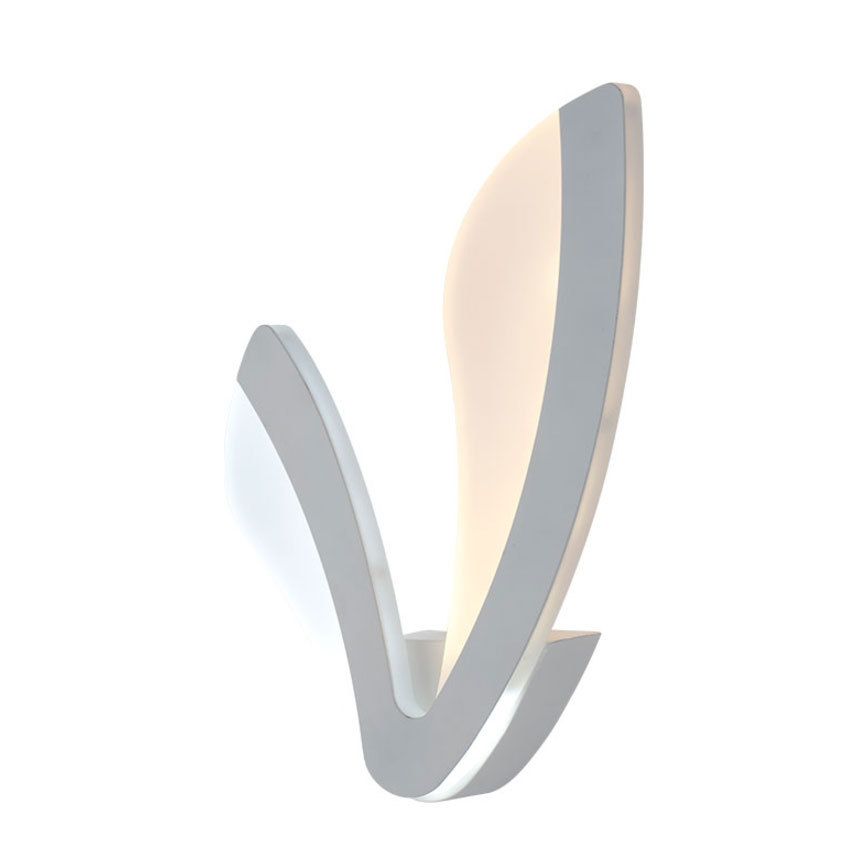 Pronzo della parete a LED bianco acrilico in moderna lampada da parete in ferro laccata in stile conciso per spazi interni