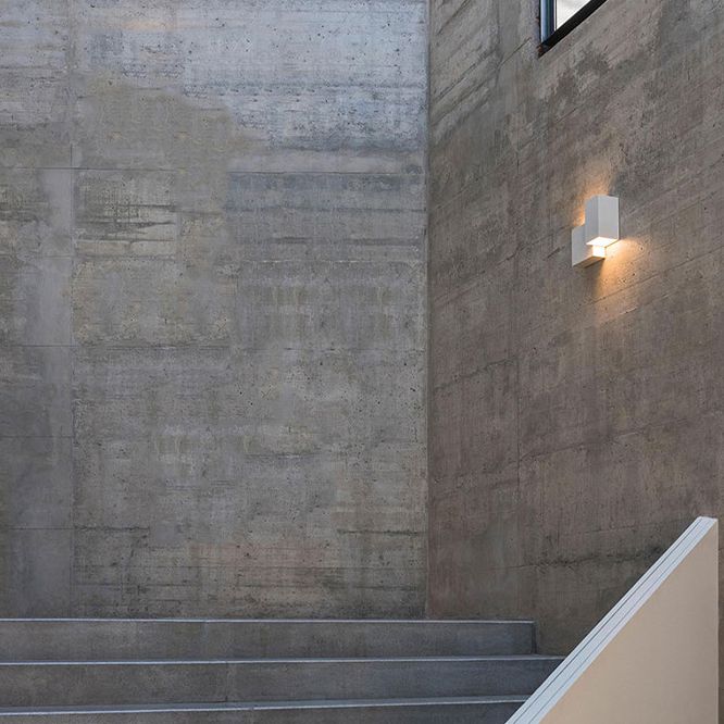 1-Light Wall Light Lamp Sconce Modern Style Geometric Aluminum Wall Mounted Lighting in Black