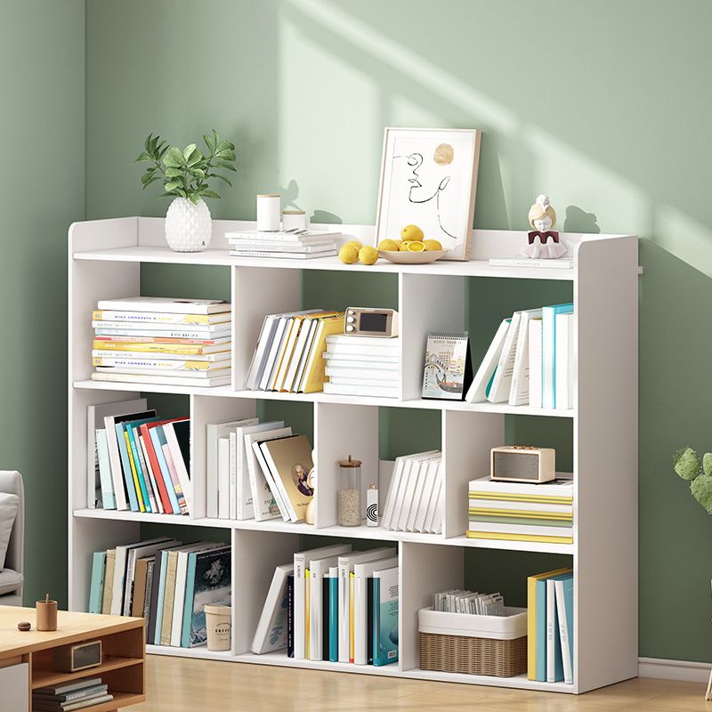 35"H Contemporary Bookcase Etagere Book Shelf Engineered Wood for Study Room