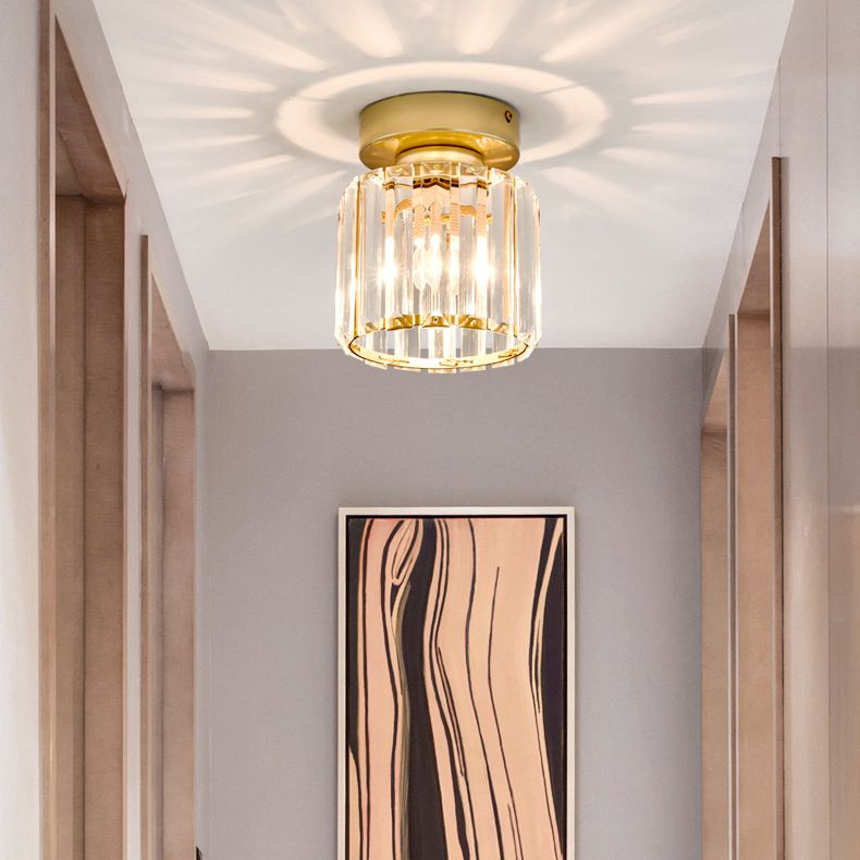 Nordic Ceiling Light Crystal Flush Mount Light Fixture for Bedroom
