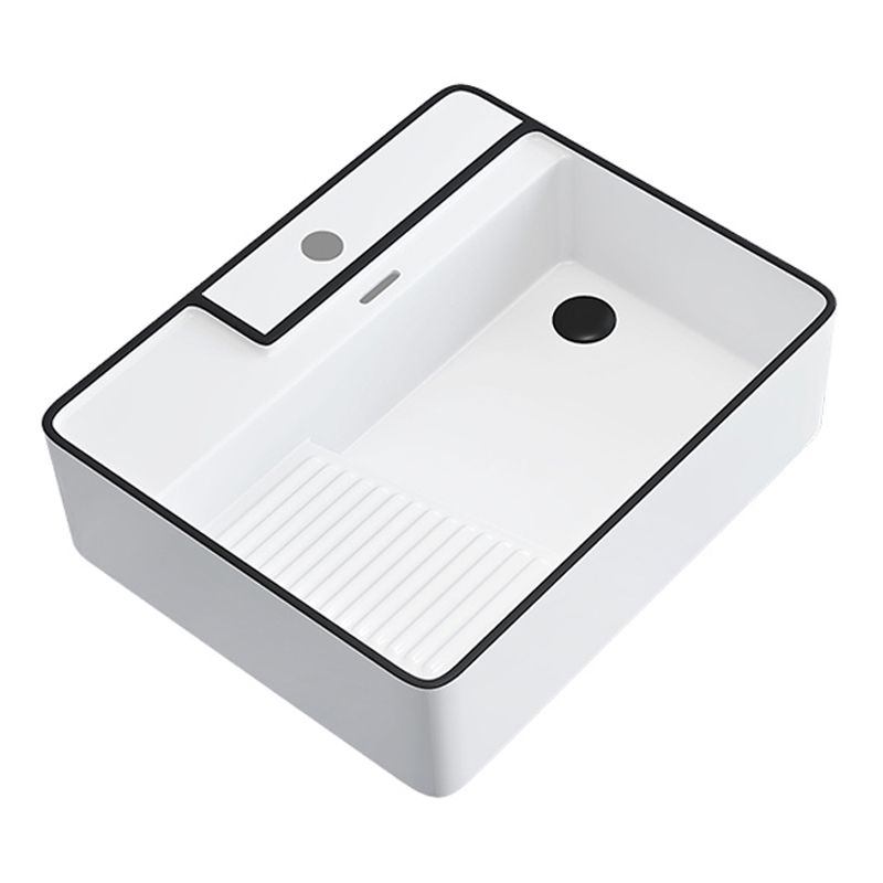 Porcelain Trough Bathroom Sink Traditional Trough Bathroom Sink With Basin