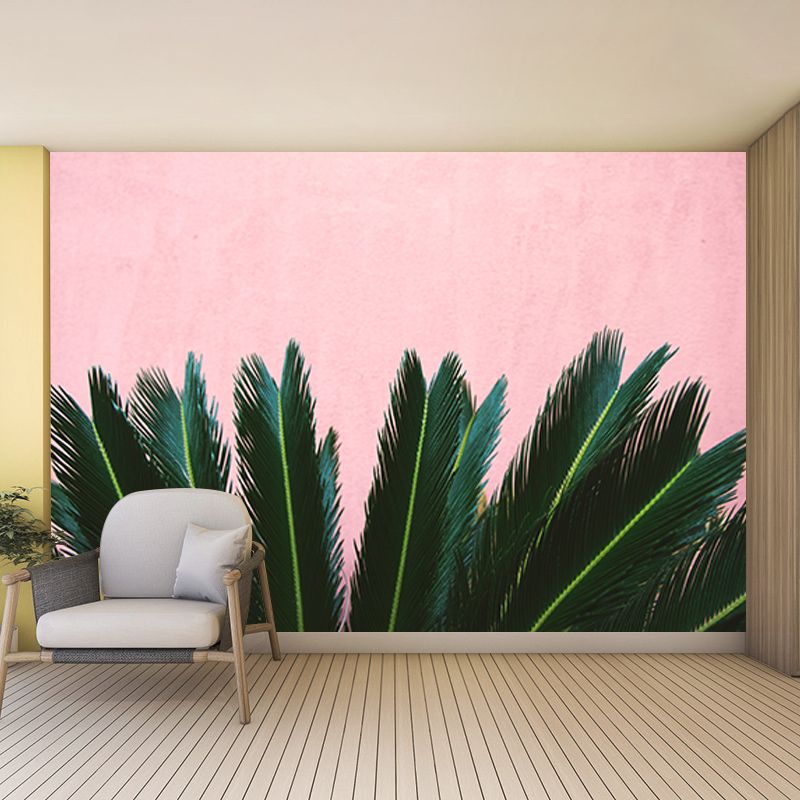 Photography Tropical Plants Mural Mildew Resistant Wallpaper Sleeping Room Wall Mural