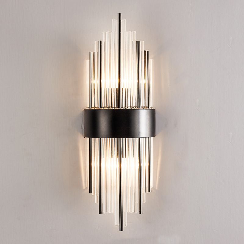 Moderne Röhrchen Wandmontierte Leuchte Glas 3 Lichter Wandleuchte Armaturen