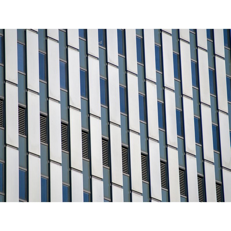 Minimalist Architecture Wall Mural for Meeting Room, Moisture Resistant