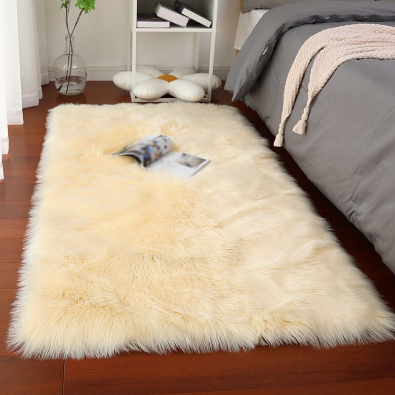 Funky Simplicity Shag Rug Comfort Solid Area Carpet Polypropylene Washable Rug for Home Decoration