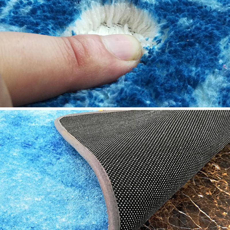 Light Color Geometric Splicing Rug Polyester Carpet Simplicity Washable Indoor Rug for Living Room