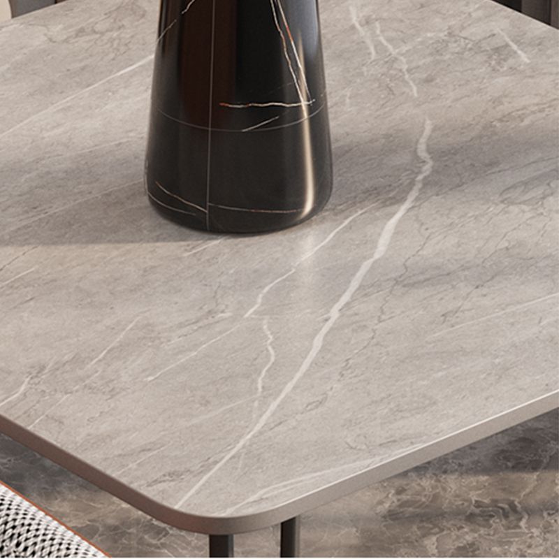 Slate Cross Legs Corner Table Modern Square Sofa Side End Table