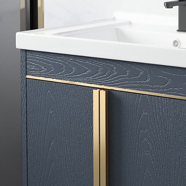 Contemporary Wall Mount Bath Vanity Mirror Cabinet Vanity Cabinet with Storage Shelving