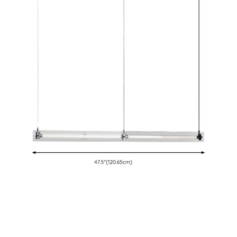 Clear Glass Ceiling Pendant Light Modern LED Kitchen Island Fixture